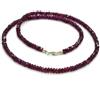 Bundela Gems Collana girocollo perle pietre preziose Rondelle sfaccettate granato rodolite...
