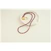 Bundela Gems Collana girocollo da donna con perle piene d'oro e pietre preziose rotonde sf...