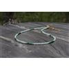 Bundela Gems Perline di pietre preziose rotonde sfaccettate acquamarina blu e turchese 2 c...