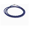 Bundela Gems Collane di perle rotonde sfaccettate in lapislazzuli blu 2-3 mm 24"" uomo e d...