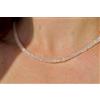 Bundela Gems A++ Delicate Collane di Perline Rondelle Sfaccettate Pietra di Luna Lucida 18...