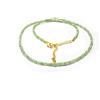 Bundela Gems Collana polmoni e digestione perle rotonde sfaccettate peridoto verde A++ 32''