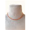 Bundela Gems Collana girocollo corniola arancione micro sfaccettata pietra preziosa rotond...