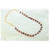 Bundela Gems Collana fatta a mano con perline e pietre preziose sfaccettate granato hesson...