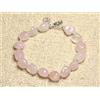 Bundela Gems Bracciale unisex fatto a mano con perline e pietre preziose lisce al quarzo r...