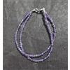 Bundela Gems Bracciale fatto a mano perle pietre preziose rotonde micro sfaccettate ametis...