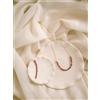 Bundela Gems Granato naturale sfaccettato tondo pietre preziose perline oro catena lunga c...