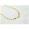 Bundela Gems Collana placcata oro con perline e pietre preziose sfaccettate al citrino AAA...