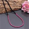 Bundela Gems Collana multipla con perline Rondelle sfaccettate spinale e rubino nero 3-4 m...