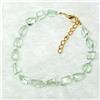 Bundela Gems Bracciale acquamarina e perle pietre preziose tumble lisce perline marzo...