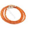 Bundela Gems Delicato granato di hessonite sfaccettato rotondo pietre preziose perline col...