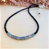 Bundela Gems A++ Collane di perle con pietre preziose sfaccettate spinali nere naturali e ...
