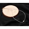 Bundela Gems Collana da donna 2-3 mm con pietre di luna bianche e perle sfaccettate rotond...