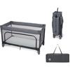 Maxi-Cosi Merlin, 2 in 1 Culla da Campeggio Neonato & Area Giochi, 0-4 Anni, 0-18 kg, Lettino da Viaggio Bambini, Chiusura in 1 Secondo, Materasso 120x60 cm, Finestra Laterale, Elegance Graphite