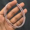 Bundela Gems Collana donna delicata quarzo rosa micro sfaccettata pietre preziose rotonde ...