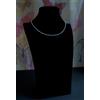 Bundela Gems Collana girocollo A+ blu acquamarina sfaccettata pietre preziose rotonde...