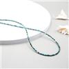 Bundela Gems Collane di perle piene d'argento con pietre preziose rotonde micro sfaccettat...