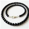 Bundela Gems Collane unisex originali A++ in onice nera liscia con pietre preziose rotonde...