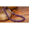 Bundela Gems Collana girocollo uomo e donna con perline pietre preziose rotonde lisce amet...