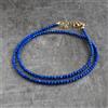 Mystery Of Gems Bellissima collana fatta a mano 18" con perline e pietre preziose rotonde sfa...