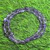 Bundela Gems Collana di perle con pietre preziose lisce ametista viola originale 18"" uomo...