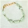 Bundela Gems Bracciale AAA verde ametista sfaccettato rettangolo pietre preziose riempite ...