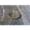 Bundella Gems 3 strati A++ pirite e perline rotonde sfaccettate spinali pietre preziose tri...