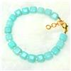 Bundela Gems Bracciale unisex fatto a mano con perline e pietre preziose quadrate lisce...