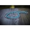 Bundela Gems Collane girocollo perle rondelle sfaccettate in labradorite blu e apatite 18""