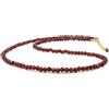 Pacchetto A++++ Bellissime collane di perle rotonde sfaccettate in granato rosso 18'' p...