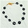 Bundela Gems Bracciale fatto a mano con perline e pietre preziose sfaccettate in onice ner...