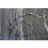 Bundela Gems A+ Lapislazzuli e perle rotonde sfaccettate turchesi collane fatte a mano 32''