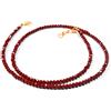 Mystery Of Gems Collana fatta a mano con perle di pietre preziose rondelle sfaccettate di gia...