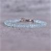 Bundela Gems A++ Bellissimi bracciali con perline Rondelle sfaccettate acquamarina da 3-4 ...