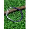 Bundela Gems Bracciale perle Rondelle sfaccettate con pietre preziose ametista viola e pie...
