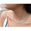 Bundela Gems Bellissime collane fatte a mano con perle rotonde sfaccettate in turchese e p...