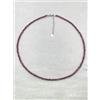 Bundela Gems Delicate collane da donna con pietre preziose rotonde sfaccettate granato rod...