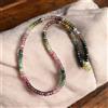 Bundela Gems Collana AAA Multi Tormalina Sfaccettata Rondelle Gemme Perline 18'' Donna e R...