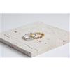 Bundela Gems Set di anelli in argento 925 con amido tondo liscio e amido estensibile