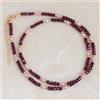 Bundela Gems Collana da donna fatta a mano A++ granato rosso e perle sfaccettate pietre pr...