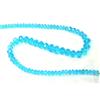 Bundela Gems Collana girocollo donna con perline Rondelle sfaccettate in vetro blu natural...