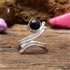 Meravigliosi Onice Nera Gemma 925 Argento Sterling Handmade Anello Tutti Misura