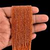A++ Delicato 2-3MM Hessonite Granato Micro Sfaccettato Rotondo Gemma Perline ...