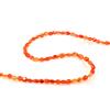 Bundela Gems A+++ corniola naturale liscia pietra preziosa con perline da uomo e donna col...