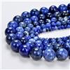 Bundela Gems 2 fili autentici lapislazzuli lisci rotondi pietre preziose perline 12" produ...