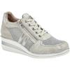 Cipriata JONE - Scarpe da ginnastica da donna con lacci/zip, colore: Argento metallizzato, Argento metallizzato, 37 EU