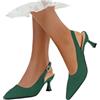 Vhersily Donna 2026 Scarpe Eleganti Decollete con Tacco Medio a Gattino e Punta Morbida e Calda Respirante per Festa Cerimonia Eventi Matrimonio Sera Lavoro Ufficio Occasioni Formali e Tempo Libero