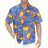 Gavliuu Camicia Hawaiana da Uomo - Camicia Hawaiana da Uomo con Bottoni, Camicie Floreali Stampate Casual a Maniche Corte