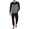Marvmys Pigiama Uomo Cotone Manica Lunga Pantaloni con Tasche