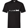 Shirt84.de - Maglietta da uomo, motivo: evoluzione del motociclista Nero XL